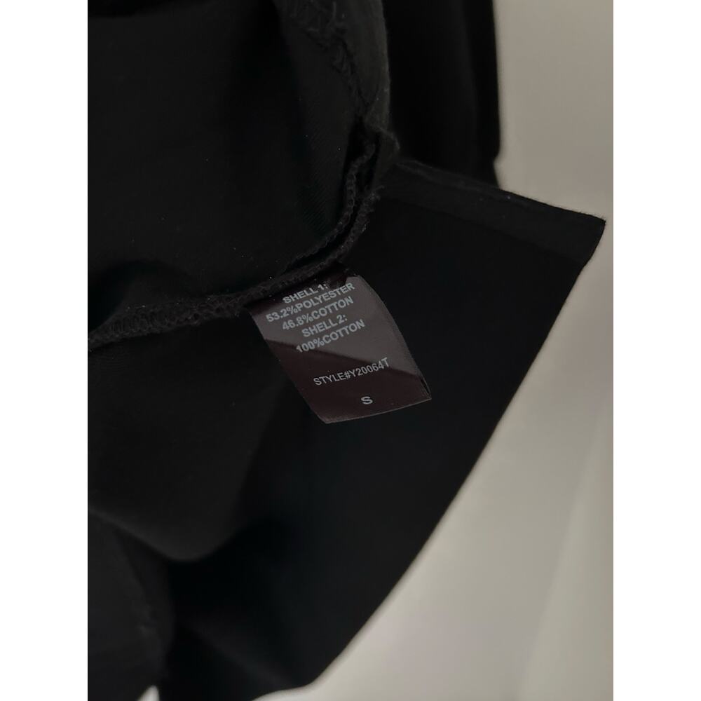 Pomander Place Tuckernuck Charlotte Terry Dress Black Ruffle Collar 3/4 Sleeves - Picture 7 of 9